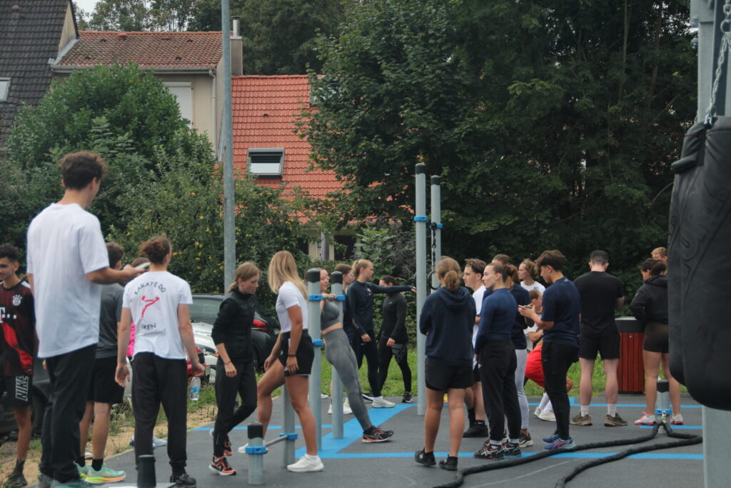 Etudiants de l'UFR STAPS Nancy lors de leur semaine d'intégration sportive.