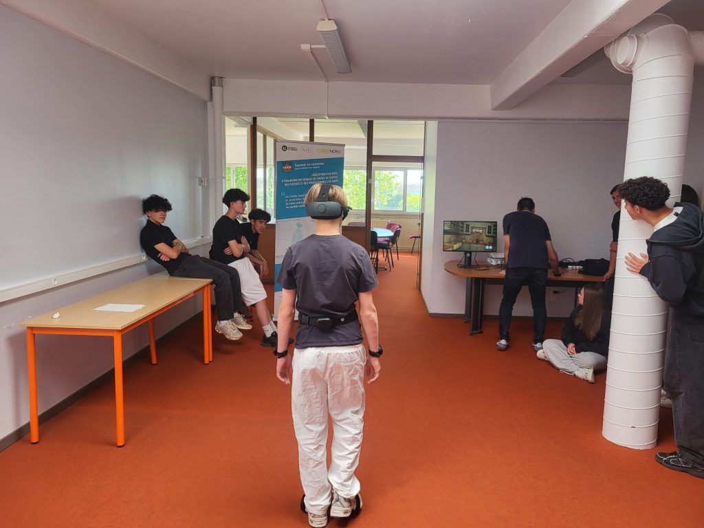 Les collégiens à la découverte de la recherche en réalité virtuelle à l’UFR STAPS de Nancy (Cordées de la Réussite)