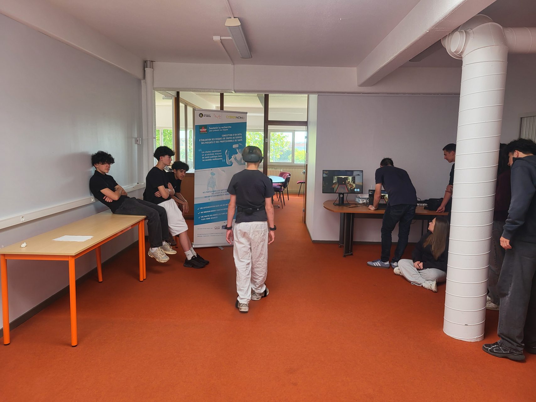 Les collégiens à la découverte de la recherche en réalité virtuelle à l’UFR STAPS de Nancy (Cordées de la Réussite)
